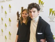 44. Festiwal Polskich Filmów Fabularnych w Gdyni. Teatr Muzyczny. Spotkanie po filmie pt. "Boże Ciało" w reżyserii Jana Komasy. Eliza Rycembeli Tomasz Ziętek