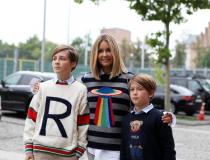 Małgorzata Rozenek z synami