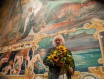 Odsłonięcie kurtyny Wyspiańskiego w Teatrze Słowackiego