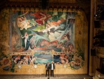 Odsłonięcie kurtyny Wyspiańskiego w Teatrze Słowackiego