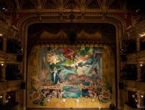 Odsłonięcie kurtyny Wyspiańskiego w Teatrze Słowackiego