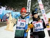 Puchar Świata w Wiśle 2018. Dekoracja zawodników