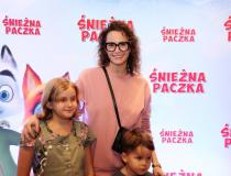 Monika Mrozowska z dziećmi
