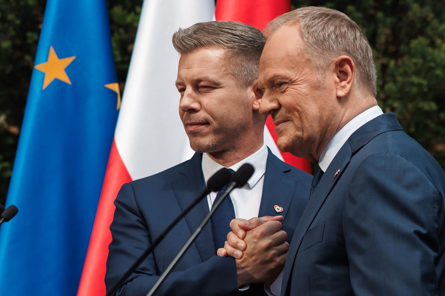 Warszawa. Péter Magyar spotkał się z Donaldem Tuskiem. „Można pokonać każde zło”